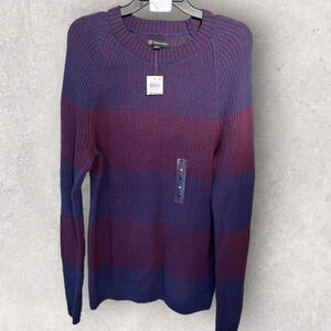 Men’s INC International Concepts sweater blue & red NEW Sizes: MEDIUM & XSMALL